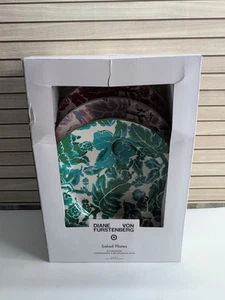 Diane Von Furstenberg DVF for Target 4-Piece Floral Toile Salad Plate Set Plates - Picture 1 of 7