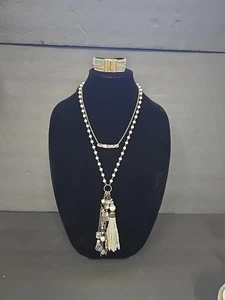 Plunder Jewelry Lot Of 3 Pcs. 2 Stunning Necklaces & 1 Beautiful Bracelet - Picture 1 of 22