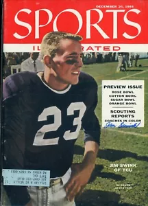 JIM SWINK TCU HORNED FROGS DECEASED SPORTS ILLUSTRATED signed autographed - Picture 1 of 1