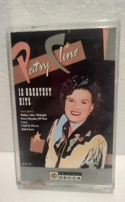 Patsy Cline - 12 Greatest Hits - Cassette Tape - 1988 MCA Records- tested  - Image 1 of 2