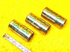 NSI SC-600 TIN PLATED COPPER 35 kV 600 KCMIL CRIMP SHORT BARREL SPLICE - QTY (3) - Picture 1 of 6