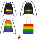 Gay Pride Bags Rainbow Flag Drawstring Tote Bag Accessory LGBT Parade Party UK