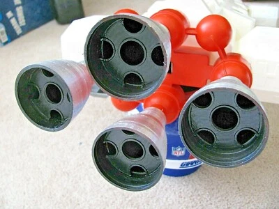 PERSONALIZADO Y PINTADO (4) MOTOR TRASERO COHETE CAMPANAS ESPACIO 1999 Mattel Eagle 1  Foto 1 de 4