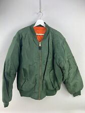 Rothco Jacket Mens Size L Green Orange Flight Flyers Bomber MA1 Intermediate