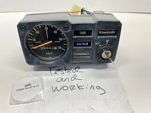 KAWASAKI KE100 KE 100 B 92 METER GAUGE SPEEDOMETER KPH IGNITION W KEY 25005-1136 - Picture 1 of 12