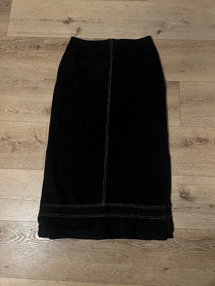 Falda Larga Festival Funky People Vintage Mujer Negra Talla XL NUEVA CON ETIQUETAS Foto 1 de 3