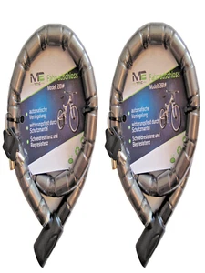 2x Fahrradschloss Gliederschloss Panzer Schloss 100cm Ø2,2cm hohe Sicherheit - Bild 1 von 3