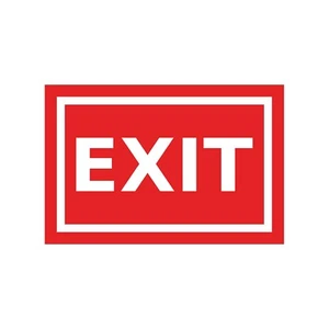 Exit sign Symbol Vinyl decal sticker - Picture 1 of 13