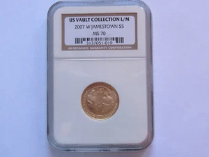 2007-W Jamestown $5 Gold Commemorative - NGC MS70 - Picture 1 of 6