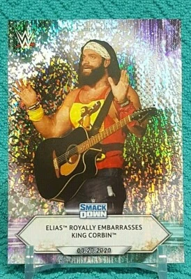 2021 Topps WWE ELIAS ROALLY EMBARRASSES KING CORBIN Silver Foilboard #39 - Image 1 of 2
