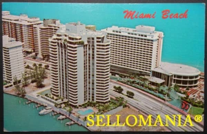 POSTCARD USA MIAMI BEACH COLLINS AVENUE KONOVER HOTEL FLORIDA CC05118 UK - Foto 1 di 1