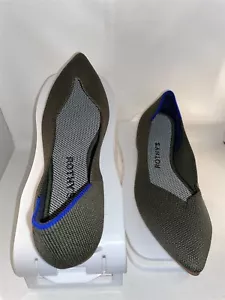 Zapatos para mujer Rothy's Point verde oliva mocasines planos sin cordones talla 6 nuevos - Imagen 1 de 1