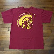 Vintage NCAA USC Trojans Nike Center Swoosh Red Double Sided Shirt "Fight On" L