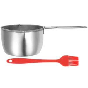 Edelstahl -Sauce Pinselset Mann Stahlpfannen Zum Kochen Kochtopf Aus - Bild 1 von 12