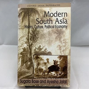 Modern South Asia History, Culture, Political Economy by Sugata Bose 2000 PB - Imagen 1 de 7