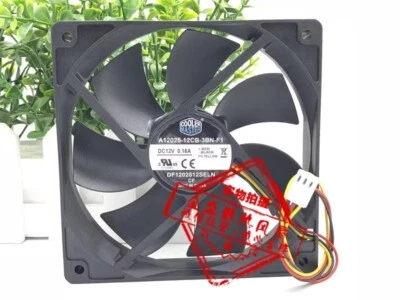 CoolerMaster A12025-12CB-3BN-F1 12025 DC12V 0.16A 12CM 3-Pin Inverter Cooling Fa - Image 1 of 3