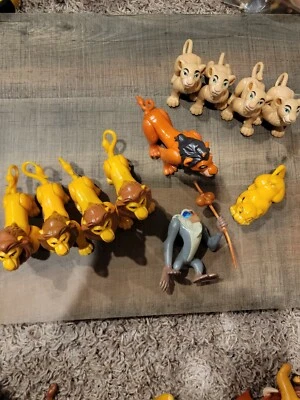 Винтажный лот товаров Burger King Disney Король Лев Happy Meal игрушки ПВХ лот из 11 - Изображение 1 из 4