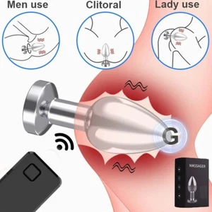 Anal Butt Vibrator Plug Dildo Prostate Massager Sex Toys for Men Women Couples - Picture 1 of 9