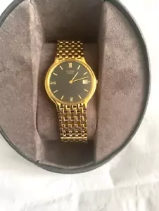 Citizen Mens Slim Vintage Quartz Date Gold Plated Bracelet Watch 9715-S025974 - Picture 1 of 12