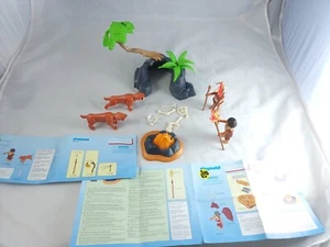 Playmobil #5102 Gatto dai denti a spada con uomini delle caverne quasi completo difficile da trovare - Foto 1 di 14