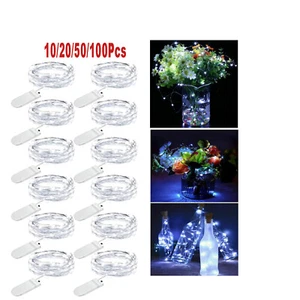 10-100Pcs Clear White String Fairy Lights Copper Wire Outdoor Waterproof Decor - Picture 1 of 12