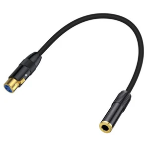 6.35mm TRS to 3 Pin XLR Audio Mic Cable | Female to Female | 0.5m - Picture 1 of 5