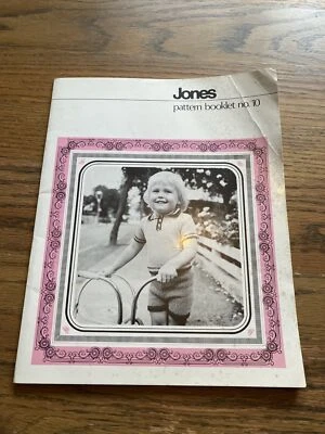 Vintage Jones Children’s Pattern Booklet No.10 MACHINE KNITTING Book - Image 1 of 2