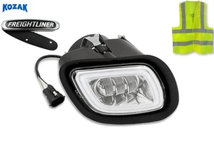 Niebla LED cromada completa con anillo halo DLR adecuado para Freightliner Cascadia 2008-2017 - Imagen 1 de 9