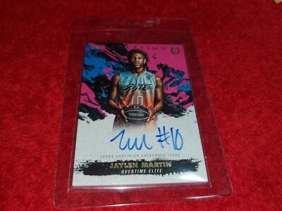 2021-22 TOPPS INCEPTION OVERTIME JAYLEN MARTIN RC PINK AUTO CARD 35/99 - Image 1 of 2