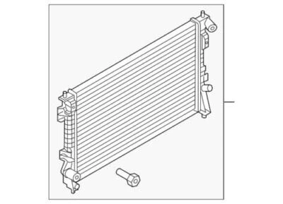 Radiador Taurus original Ford 2013-2019 Police Interceptor sedán EG1Z-8005-A Foto 1 de 2
