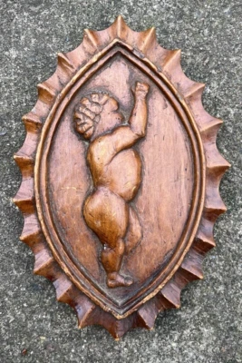 African American Carved Plaque Am I Not A Man 1900 Folk Art Wood Abolitionists - Image 1 of 4
