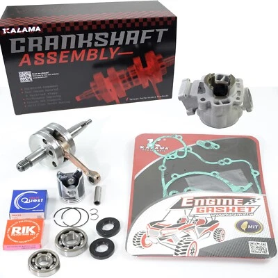 Rebuild Engine Kit KX 65 02~05 Crank shaft Main Bearing Cylinder Piston RIK Ring - Image 1 of 4