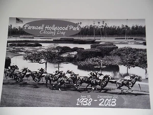 FAREWELL HOLLYWOOD PARK Racetrack Commemorative 8x12 B&W 2013 Closing Day Photo - Bild 1 von 1