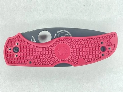 RARE Spyderco Native 5 Lightweight FRN Red Neversummer LC200N Combo C41NSSRD5 - Image 1 of 4