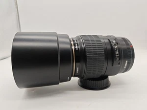 Canon EF 100mm F2.8 Macro Autofocus Ultrasonic USM Lens EOS DSLR F&R Cap Hood - Picture 1 of 14