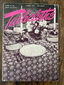 Vintage 1947 - Tablecloths Crochet Patterns - Spool Cotton Company #231 - Picture 1 of 10