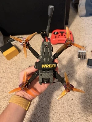 3.5"  Grinderino Botgrinder Drone Ummagawd Analog + extra props, arm and motor - Image 1 of 4