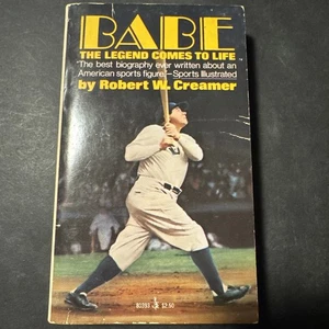 Babe The Legend Comes to Life 1976 Robert W. Creamer Pocket Book Paperback PB - Picture 1 of 7