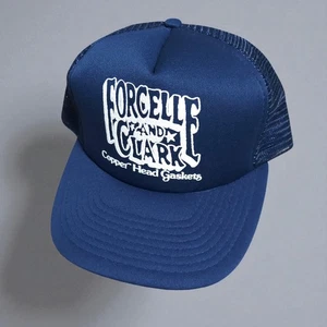 Vintage 80's Forcelle And Clark Copper Head Gaskets Mesh Trucker Snapback Hat - Picture 1 of 8