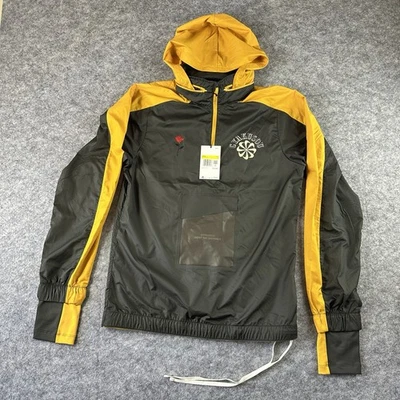 耐克 Gyakusou 跑步连帽夹克男式小号可打包 3-1 锡黄色 — 第 1/4 张图片