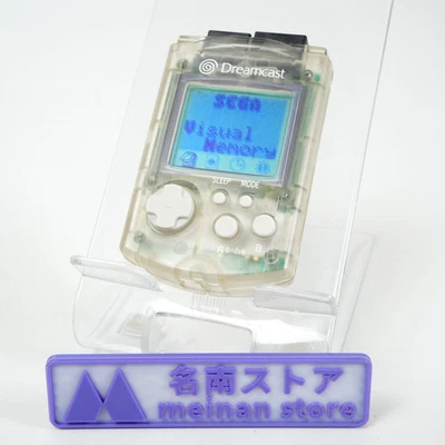 SEGA Dreamcast Visual Memory Unit Clear Edition HKT-7000 DC VMU w/ Battery - Image 1 of 4