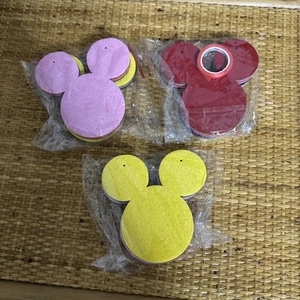 Cabezas de Mickey Mouse Multi Guirnalda Banner Fiesta Decoración Accesorio Nuevo en Paquete (3) 10/ea - Imagen 1 de 1