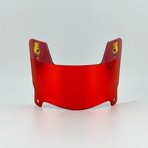 Ferris State Bulldogs - Red Chrome MINI Football Helmet Visor with Black Clips - Picture 1 of 2