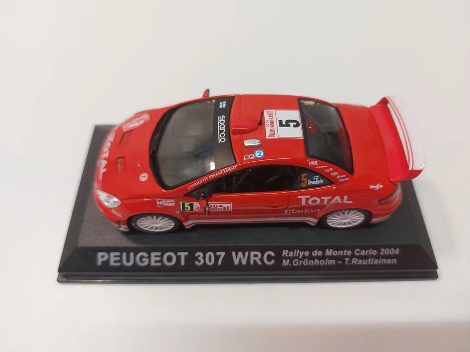 Rally WRC Peugeot 307 WRC Marcus Gronholm rallye de Monte-Carlo 2004 1:43 con Bo - Immagine 1 di 4