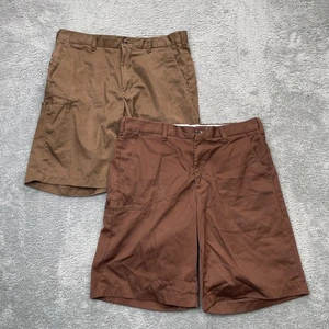 UPS Shorts 2 Stück Herren 34 braun Fahrer Uniform Mitarbeiter Kleidung Wache Arbeitskleidung - Bild 1 von 9