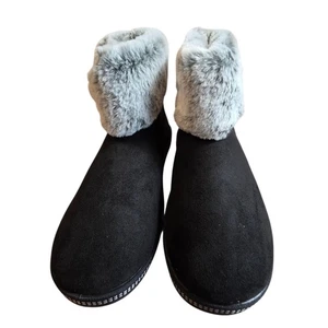 Skechers Cozy Campfire Meant To Be schwarze Damen-Hausschuhe mit Kunstfell Größe 9 neu, - Bild 1 von 11