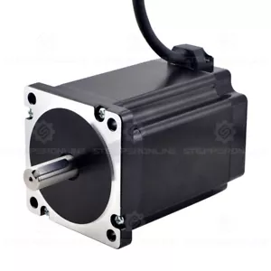 Motore passo-passo Stepperonline Nema 34 1204 oz.in 118 mm 6A 14 mm albero chiave CNC - Foto 1 di 6