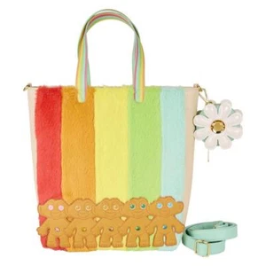 Loungefly Universal Trolls Plush Glitter Tote Bag + Coin Purse – Crossbody NEW - Picture 1 of 4