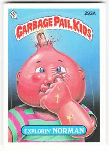 Tarjeta 293a Explorin' Norman 1987 Topps Garbage Pail Kids octava serie - Imagen 1 de 2