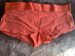 Victorias Secret PINK Panties Medium New Orange Band Boyshort Shorties Womens - Imagen 1 de 2